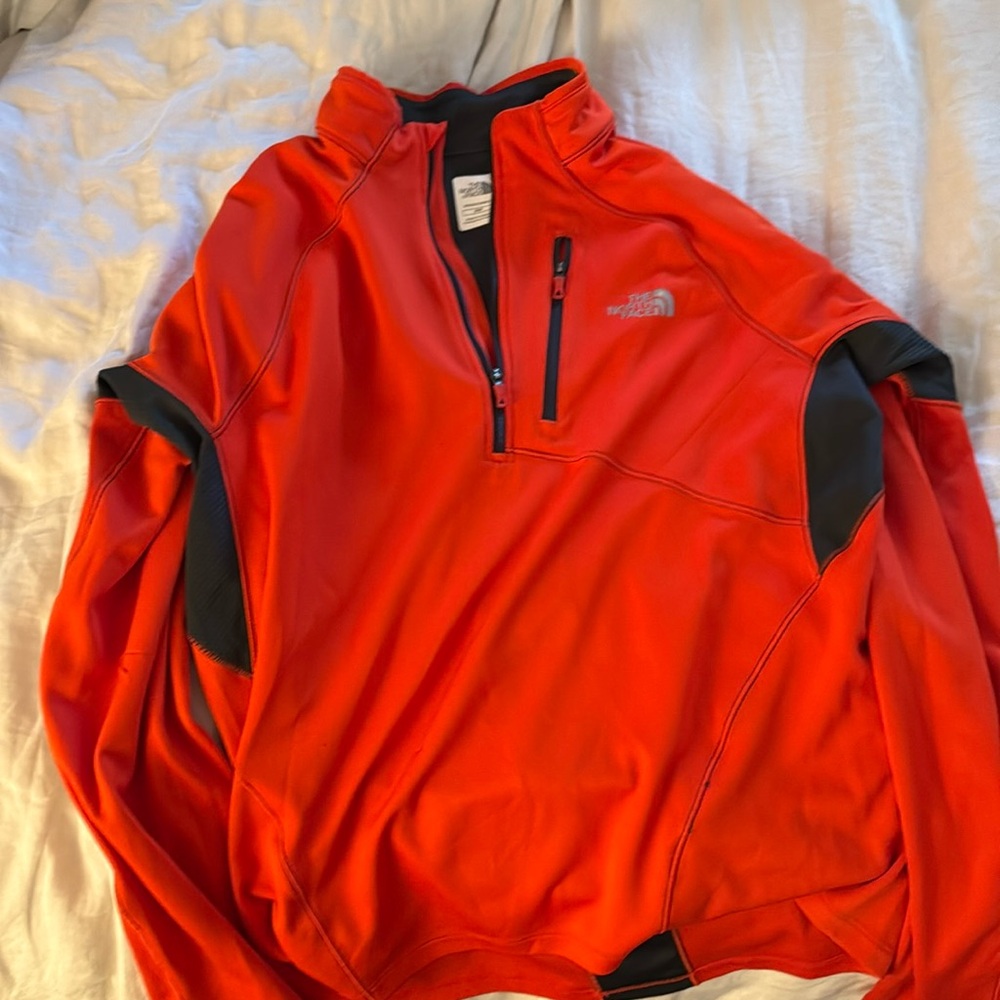 The North Face Orange Hiking Sweater,